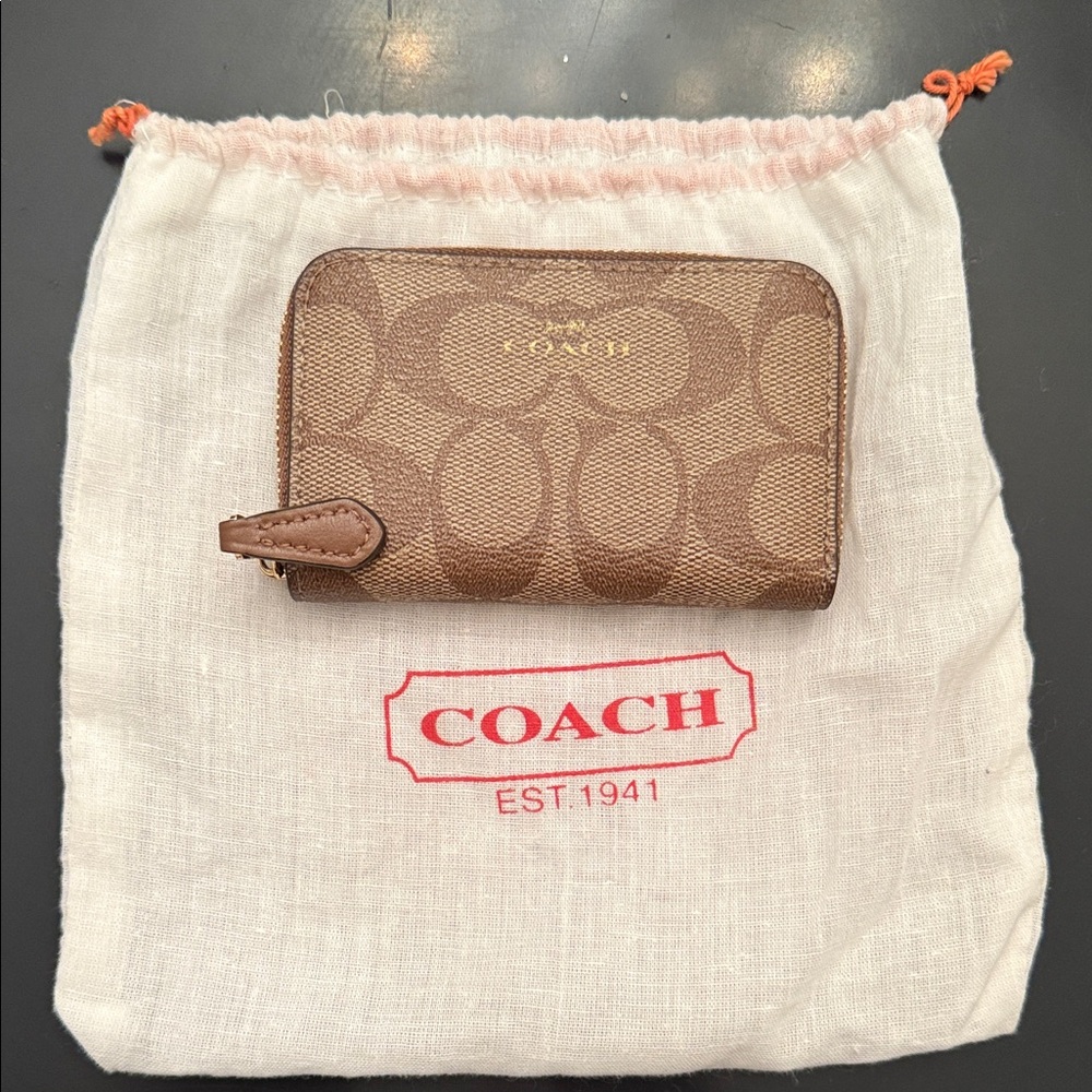 Coach Signature Brown Wallet